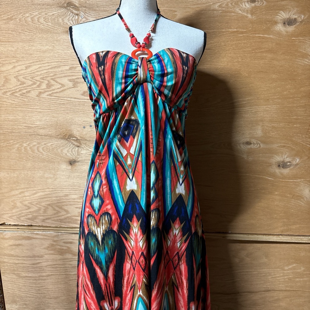Love Brand Vibrant Patterned stretchy Dress